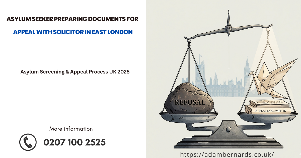 Immigration solicitor in London explaining how to appeal an asylum refusal in the UK
