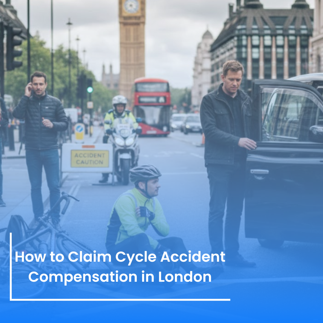 Cyclist Riding on London Roads