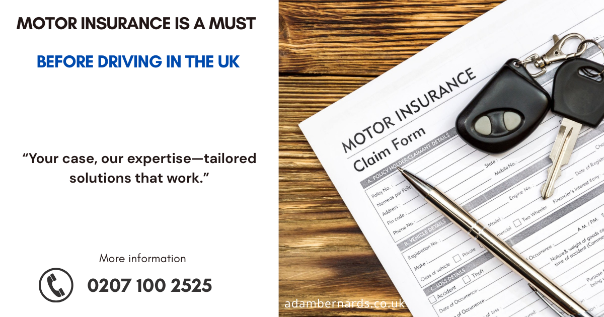 UK motor insurance policy document