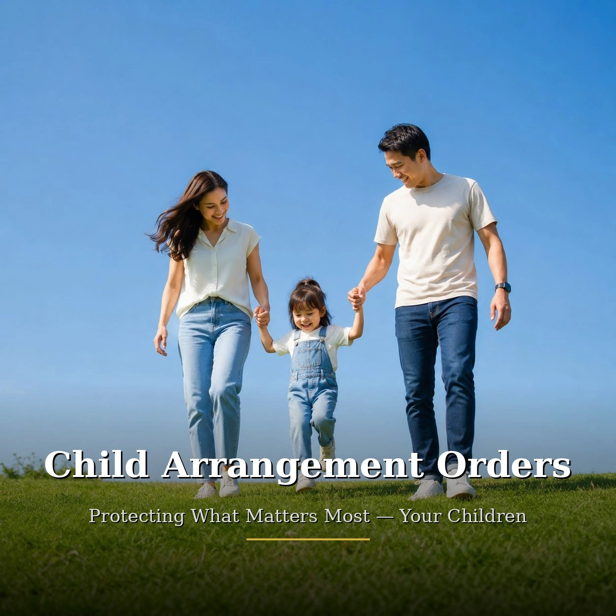 family spending time together after child arrangement order