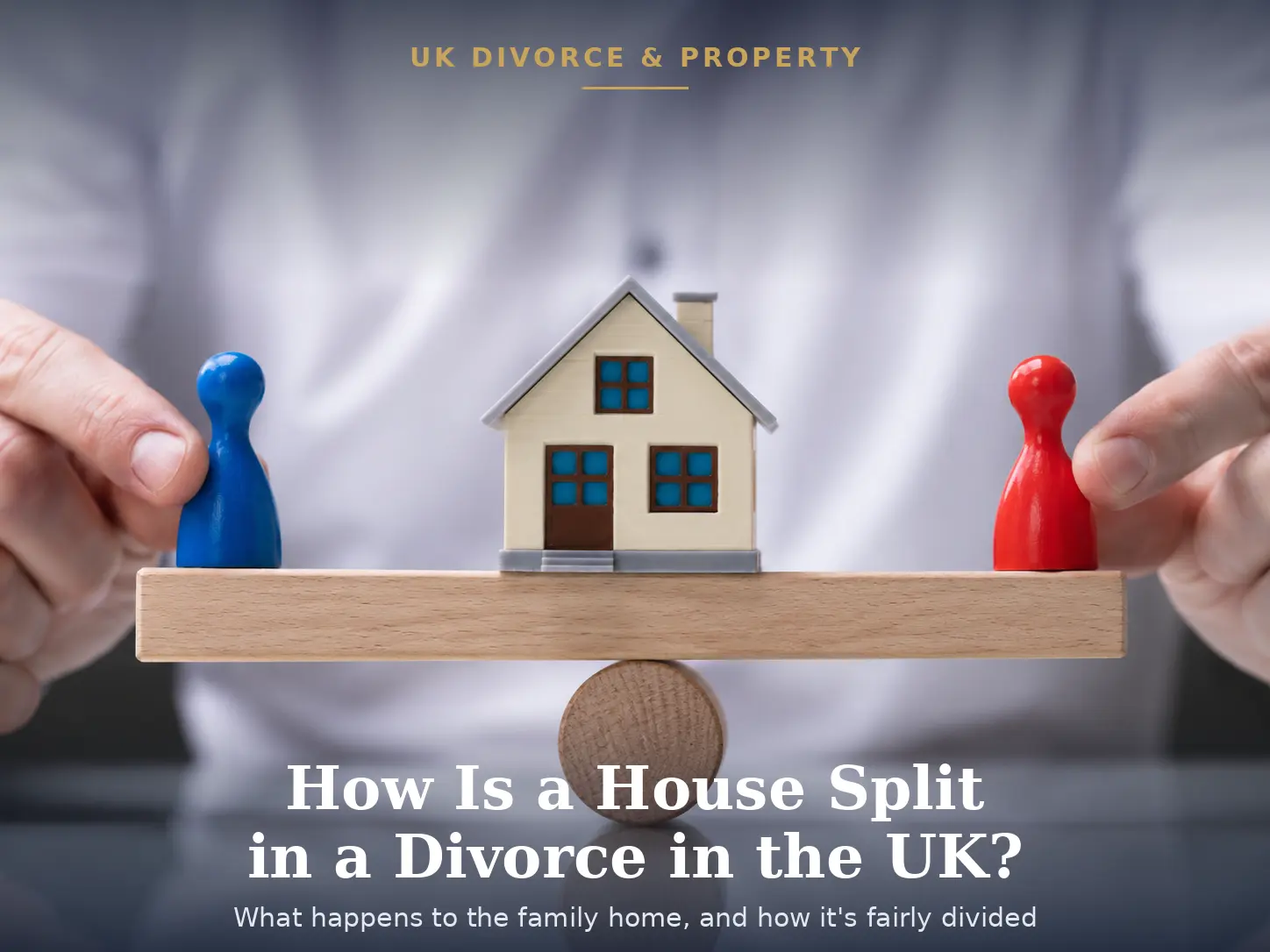 house split between couple