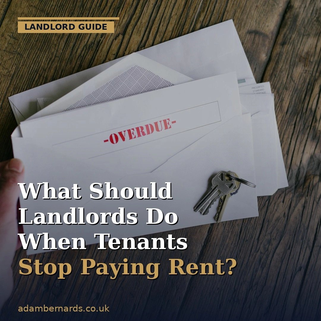 Frustrated landlord reviewing unpaid rent documents with house keys and calculator on table, representing rent arrears and tenant payment failure in UK property rental dispute
