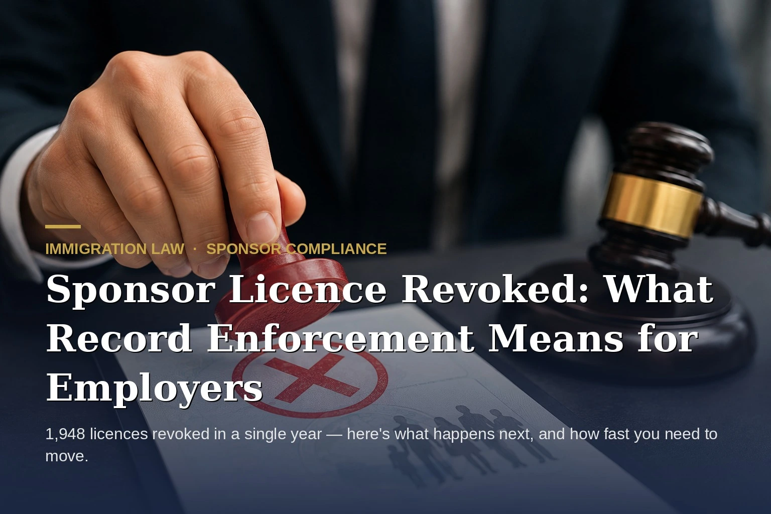 sponsor license revoked