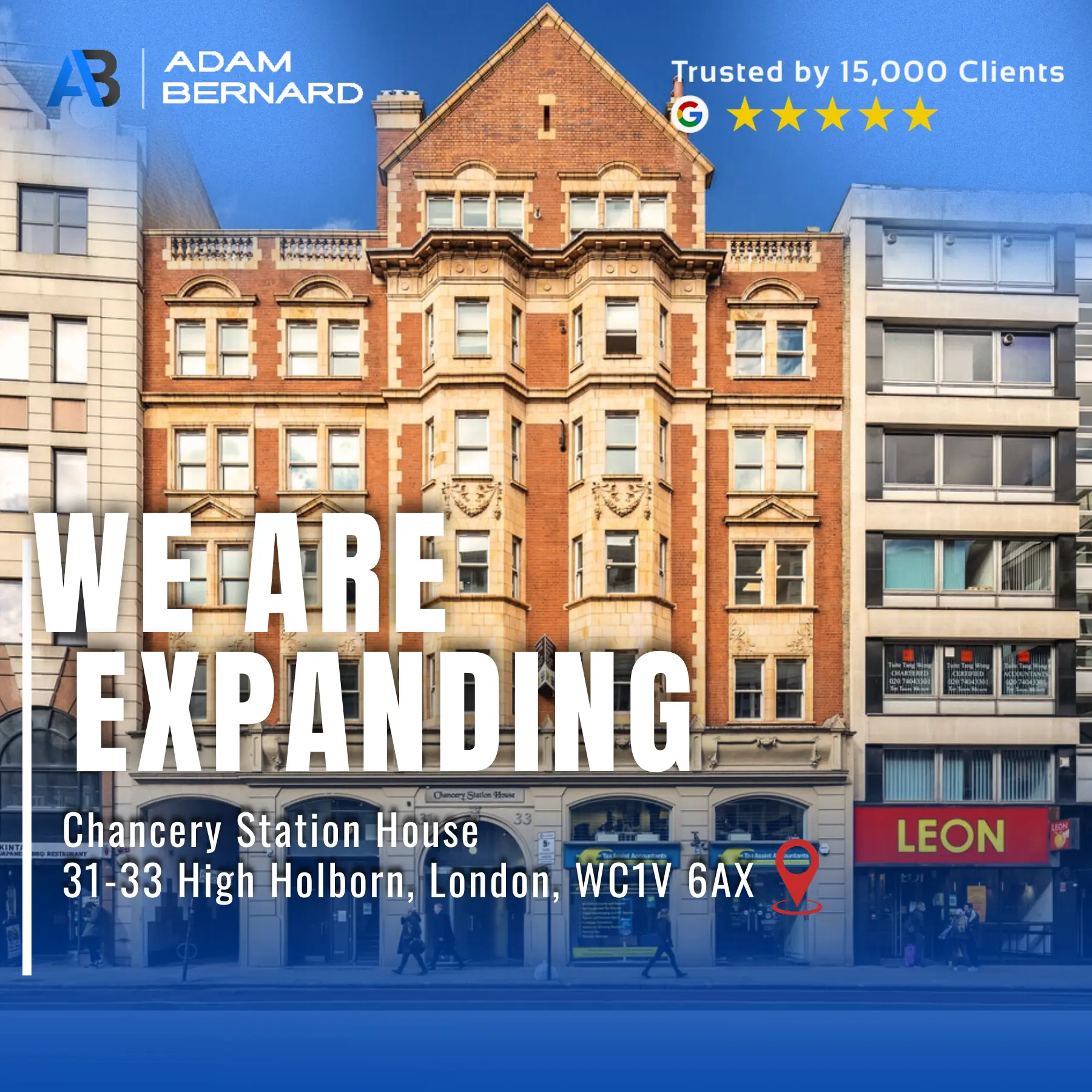 Adam Bernard office in chancery lane, high holborn
